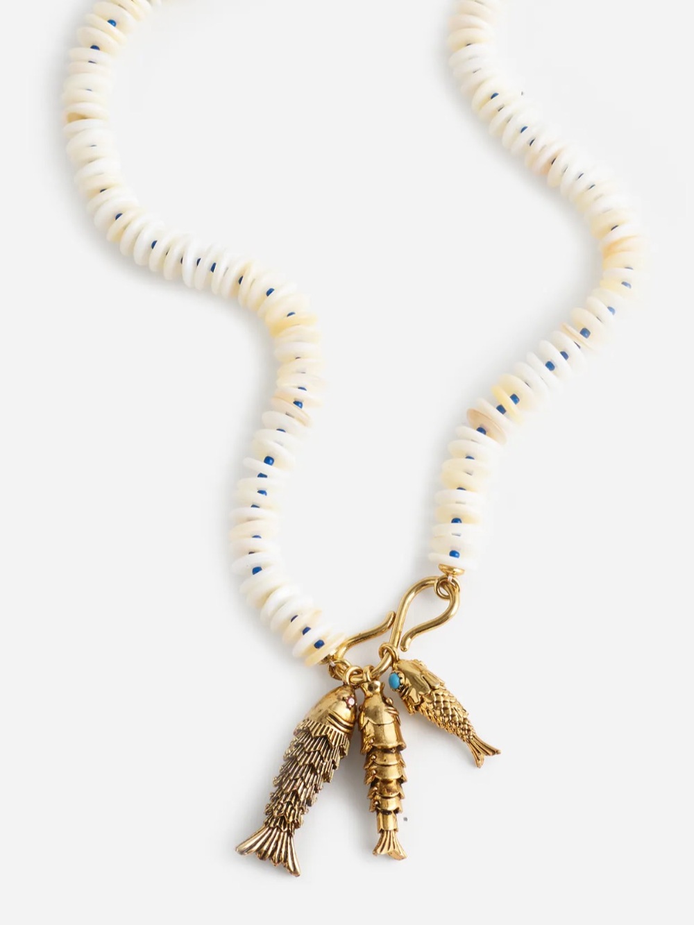 Madewell Beaded Fish Statement Necklace